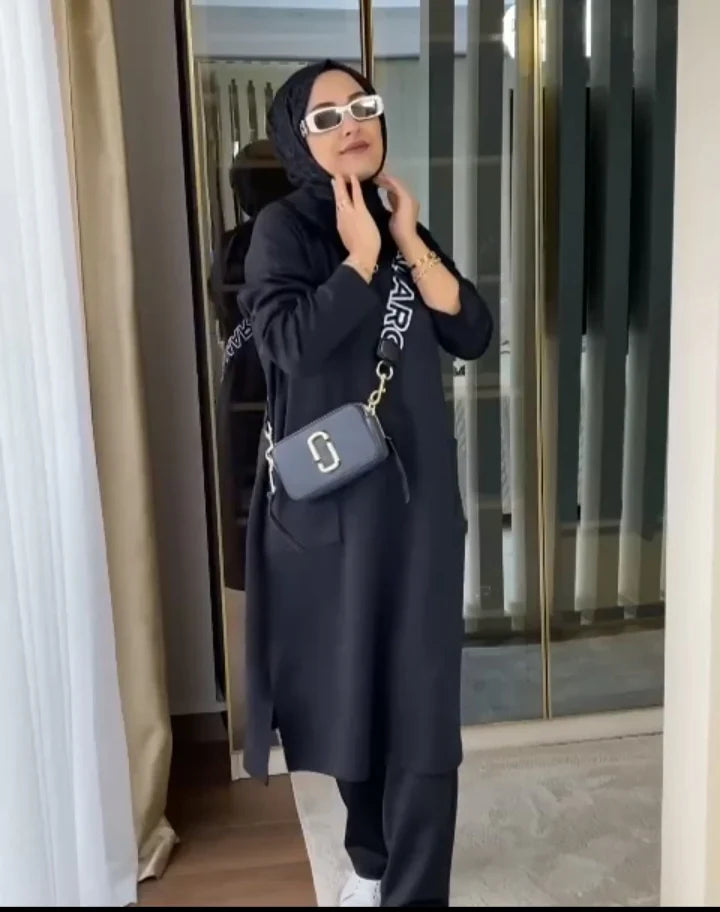 Front Pocket Style 2 Pcs Warm Winter Outfit