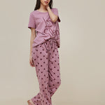 Love Sleep Printed  Night Suit