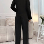 Black Palazzo Style Night Suit