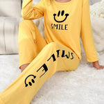 Smile Forever Printed Night Suit