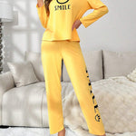Smile Forever Printed Night Suit