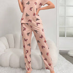Monach Butterfly Printed Night Suit