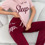 Sleepy Eyes Printed Night Suit