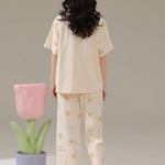 Hello My Bear Printed Night Suit
