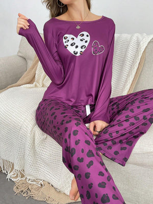 Leopard Skin Printed Night Suit