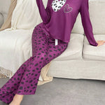 Leopard Skin Printed Night Suit