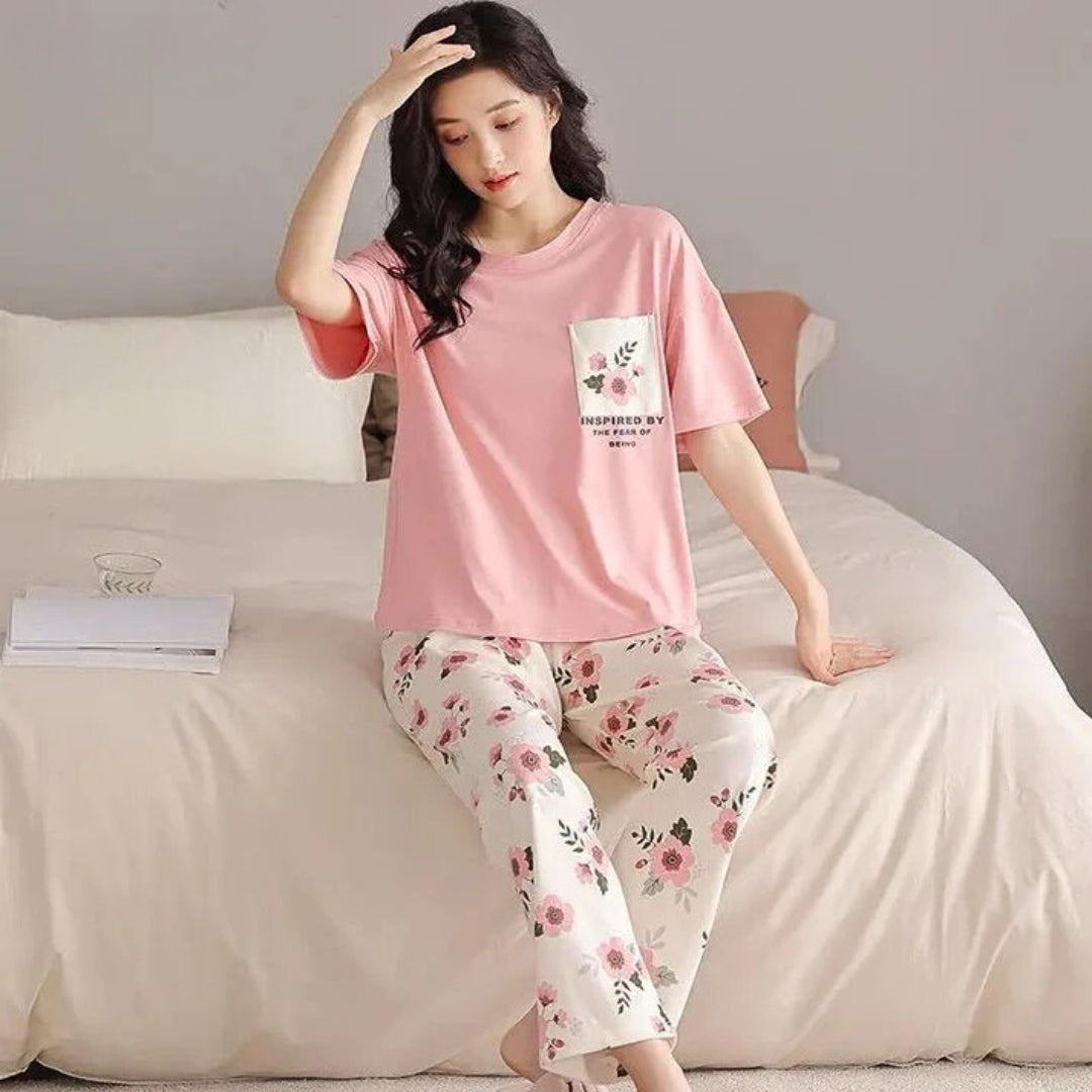 Pocket Printed Night Suit