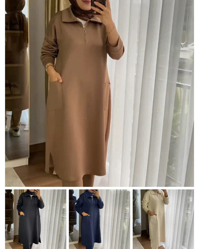 Front Pocket Style 2 Pcs Warm Winter Outfit