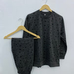 Charcoal Star Printed Night Suit