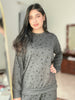 Charcoal Star Printed Night Suit