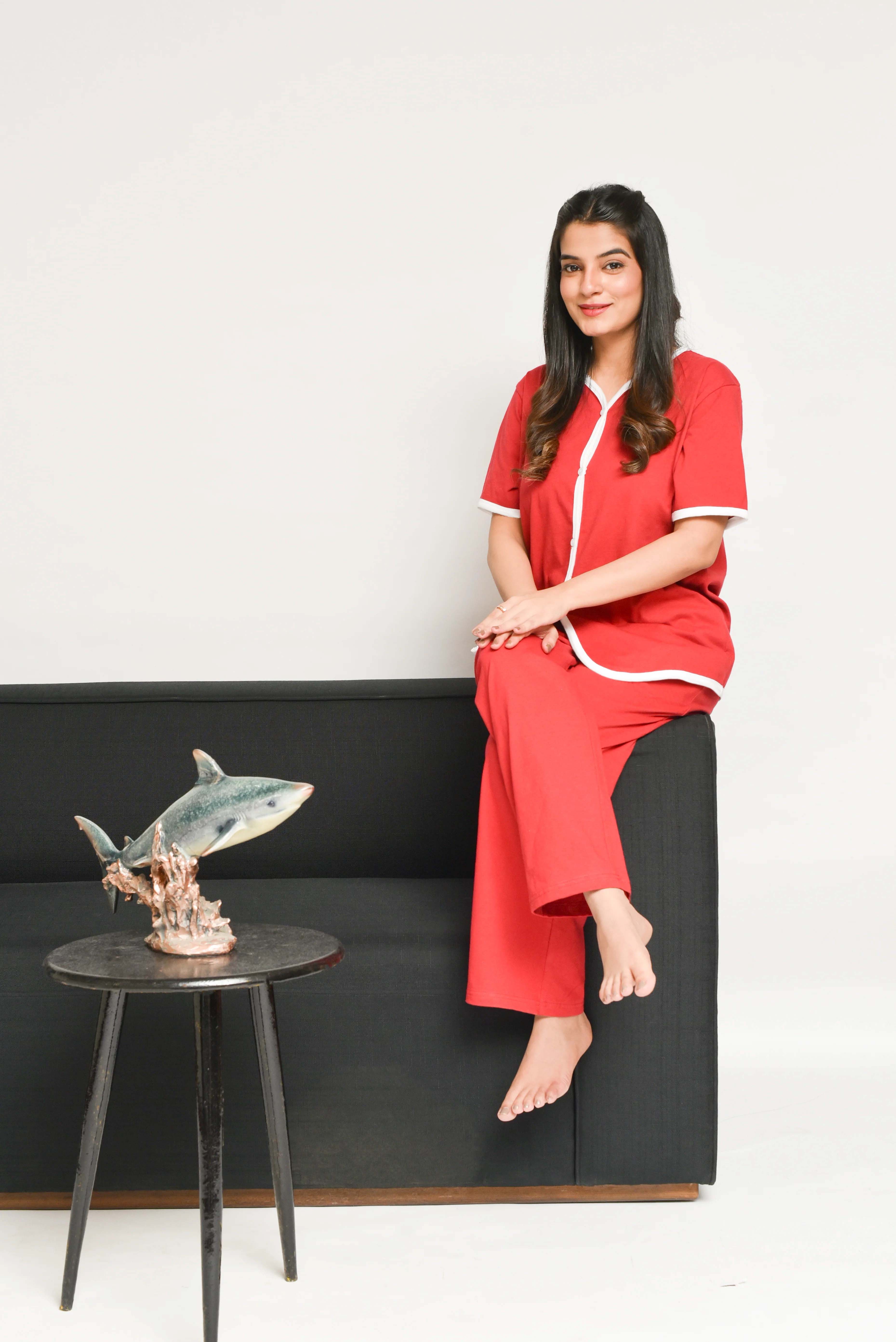 Plain Stylish Night Suit